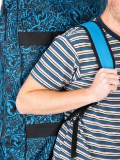 44" Quad Bodyboard Bag (Blue Classic Pattern) -Ocean Glide Ready quad bodyboard bag blue 5