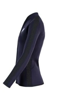 Two Bare Feet Womens Silicone Print Series Full Zip 2.5mm Wetsuit Jacket (Black) -Ocean Glide Ready silicone series jacket black 3