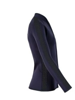 Two Bare Feet Womens Silicone Print Series Full Zip 2.5mm Wetsuit Jacket (Black) -Ocean Glide Ready silicone series jacket black 7