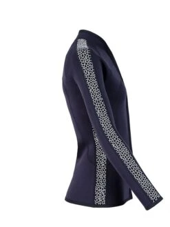 Two Bare Feet Womens Silicone Print Series Full Zip 2.5mm Wetsuit Jacket (Black/White) -Ocean Glide Ready silicone series jacket white 7