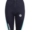 Two Bare Feet Womens Silicone Print Series 2.5mm Neoprene Wetsuit Shorts (Black/Mint)