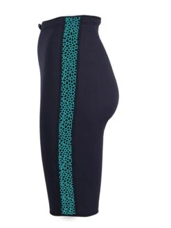 Two Bare Feet Womens Silicone Print Series 2.5mm Neoprene Wetsuit Shorts (Black/Mint) -Ocean Glide Ready silicone series mint 3 2