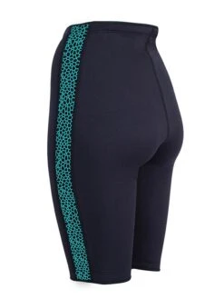 Two Bare Feet Womens Silicone Print Series 2.5mm Neoprene Wetsuit Shorts (Black/Mint) -Ocean Glide Ready silicone series mint 4 2