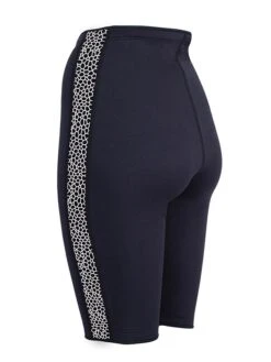 Two Bare Feet Womens Silicone Print Series 2.5mm Neoprene Wetsuit Shorts (Black/White) -Ocean Glide Ready silicone series white 4 1