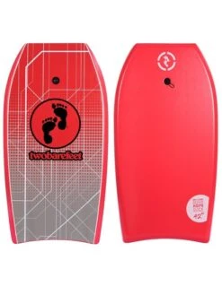 Two Bare Feet Space Double Bodyboard And Bag Bundle (Choice Of 33", 37", 41", 42", 44") -Ocean Glide Ready space front and back red 2