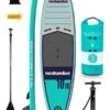 Two Bare Feet Sport Air (Allround XL) 10'10" X 33" X 6" Inflatable SUP Starter Pack (Teal)