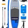 Two Bare Feet Sport Air (Allround) 10'6" X 33" X 4.75" Inflatable SUP Ultimate Pack (Blue)