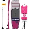 Two Bare Feet Sport Air (Allround) 10'6" X 33" X 4.75" Inflatable SUP Starter Pack (Raspberry)