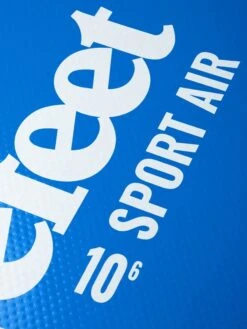 Two Bare Feet Sport Air (Allround) 10'6" X 33" X 4.75" Inflatable SUP Deluxe Carbon Hybrid Pack (Blue) -Ocean Glide Ready sport air 10 6 5 blue 2