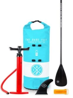 Two Bare Feet Entradia (Allround XS) 8'6" X 34" X 4.75" Inflatable Juniors SUP Starter Pack (Aqua) -Ocean Glide Ready starter pack aqua 1