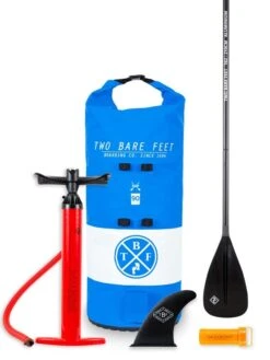 Two Bare Feet Entradia (Allround XL) 10'10" X 34" X 6" Inflatable SUP Starter Pack (Blue) -Ocean Glide Ready starter pack blue 2 4