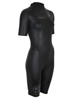 Two Bare Feet T3 Shorty Womens Triathlon Wetsuit (Black / Pink) -Ocean Glide Ready t3 shorty womens black.pink 8