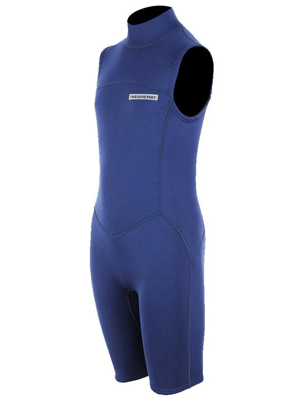 Two Bare Feet Thunderclap 2.5mm Junior Sleeveless Shorty Wetsuit (Navy) 2 Two Bare Feet Thunderclap 2.5mm Junior Sleeveless Shorty Wetsuit (Navy) - Image 2