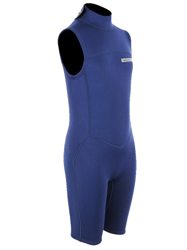 Two Bare Feet Thunderclap 2.5mm Junior Sleeveless Shorty Wetsuit (Navy) 8 Two Bare Feet Thunderclap 2.5mm Junior Sleeveless Shorty Wetsuit (Navy) - Image 8