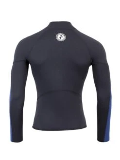 Two Bare Feet Perspective Half Zip 2.5mm Wetsuit Jacket & Shorts Set (Black/Blue) -Ocean Glide Ready u1y1bg 3