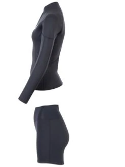 Two Bare Feet Unisex Perspective Half Zip 2.5mm Wetsuit Jacket & Hotpants Set (Black) 11 Two Bare Feet Unisex Perspective Half Zip 2.5mm Wetsuit Jacket & Hotpants Set (Black) -Ocean Glide Ready ueiqyt x