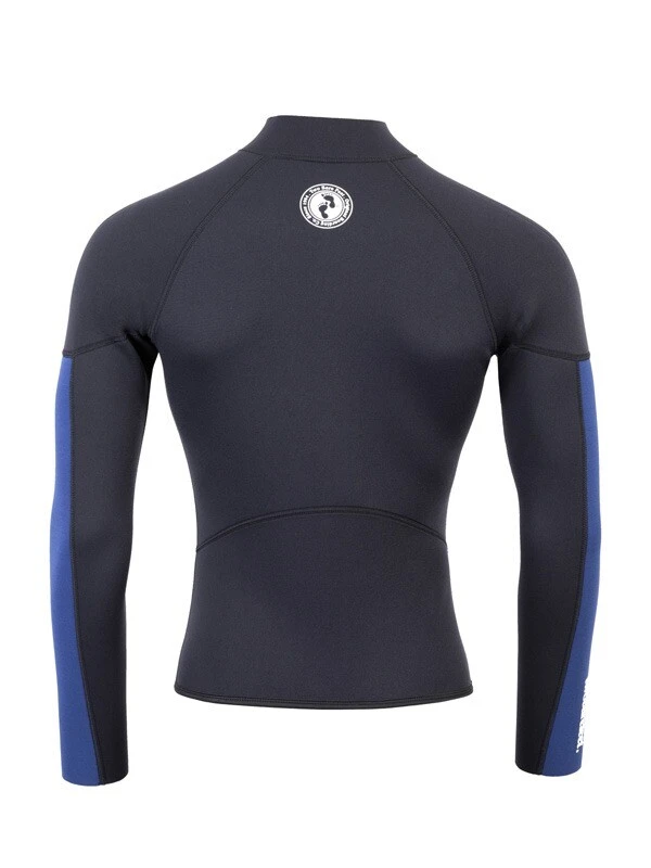 Two Bare Feet Perspective Full Zip 2.5mm Wetsuit Jacket & Pants Set (Black/Blue) 6 Two Bare Feet Perspective Full Zip 2.5mm Wetsuit Jacket & Pants Set (Black/Blue) - Image 6