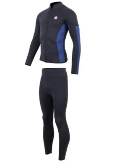 Two Bare Feet Perspective Full Zip 2.5mm Wetsuit Jacket & Pants Set (Black/Blue) 10 Two Bare Feet Perspective Full Zip 2.5mm Wetsuit Jacket & Pants Set (Black/Blue) -Ocean Glide Ready ues6l5 b
