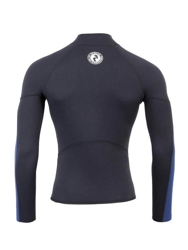 Two Bare Feet Perspective Half Zip 2.5mm Wetsuit Jacket & Pants Set (Black/Blue) 6 Two Bare Feet Perspective Half Zip 2.5mm Wetsuit Jacket & Pants Set (Black/Blue) - Image 6