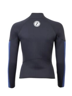 Two Bare Feet Unisex Perspective Half Zip 2.5mm Wetsuit Jacket & Pants Set (Black/Blue) -Ocean Glide Ready uhlqcb 6 1