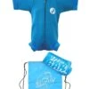 Deluxe Baby Swim Kit - Newborn Wetsuit + Towel + Bag (Aqua)