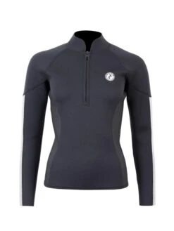 Two Bare Feet Unisex Perspective Half Zip 2.5mm Wetsuit Jacket & Pants Set (Black/Grey/Grey) -Ocean Glide Ready um2h6h n