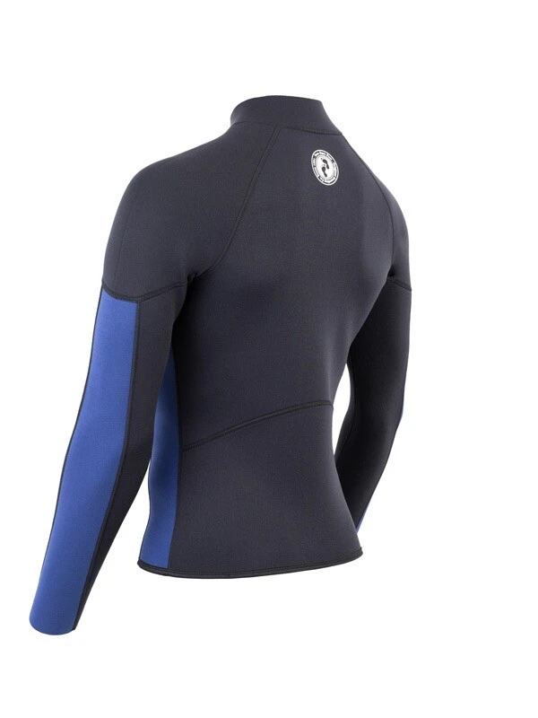 Two Bare Feet Perspective Full Zip 2.5mm Wetsuit Jacket (Black/Blue) 4 Two Bare Feet Perspective Full Zip 2.5mm Wetsuit Jacket (Black/Blue) - Image 4