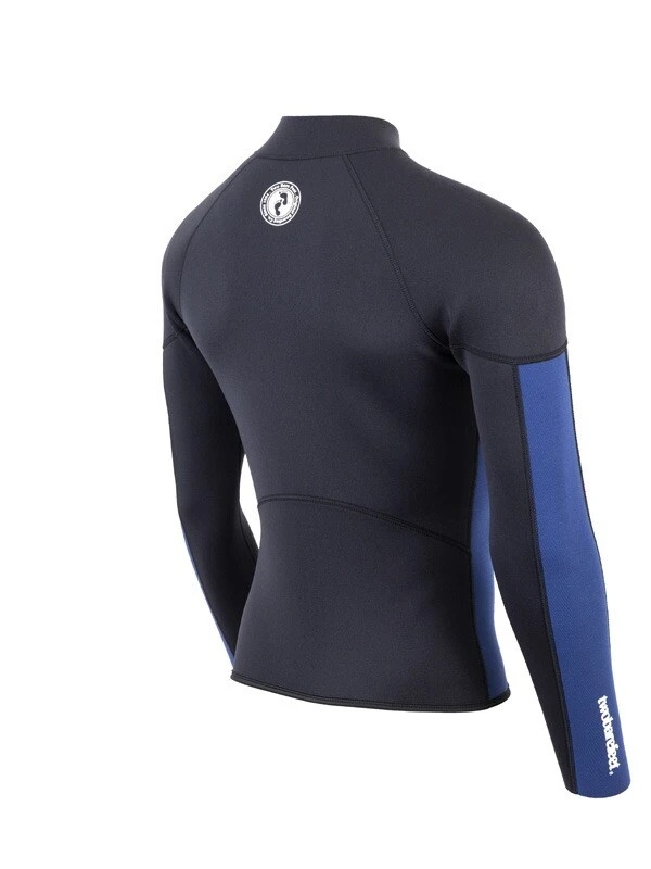 Two Bare Feet Perspective Full Zip 2.5mm Wetsuit Jacket (Black/Blue) 6 Two Bare Feet Perspective Full Zip 2.5mm Wetsuit Jacket (Black/Blue) - Image 6
