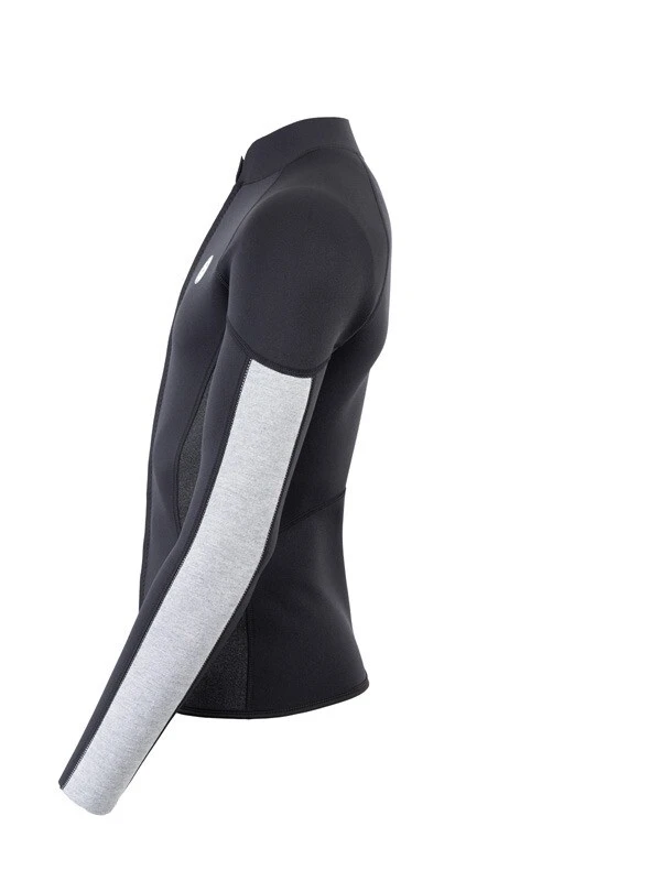 Two Bare Feet Perspective Full Zip 2.5mm Wetsuit Jacket (Black/Grey/Grey) 3 Two Bare Feet Perspective Full Zip 2.5mm Wetsuit Jacket (Black/Grey/Grey) - Image 3