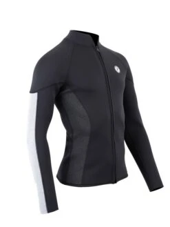 Two Bare Feet Perspective Full Zip 2.5mm Wetsuit Jacket (Black/Grey/Grey) 15 Two Bare Feet Perspective Full Zip 2.5mm Wetsuit Jacket (Black/Grey/Grey) -Ocean Glide Ready unisex perspective full zip jacket black grey grey 8