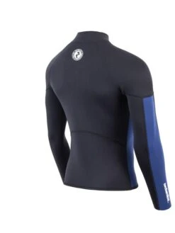 Two Bare Feet Perspective Half Zip 2.5mm Wetsuit Jacket (Black/Blue) 13 Two Bare Feet Perspective Half Zip 2.5mm Wetsuit Jacket (Black/Blue) -Ocean Glide Ready unisex perspective half zip jacket black blue denim 6