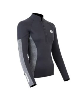 Two Bare Feet Unisex Perspective Half Zip 2.5mm Wetsuit Jacket (Black/Grey) 15 Two Bare Feet Unisex Perspective Half Zip 2.5mm Wetsuit Jacket (Black/Grey) -Ocean Glide Ready unisex perspective half zip jacket black delta 8 6