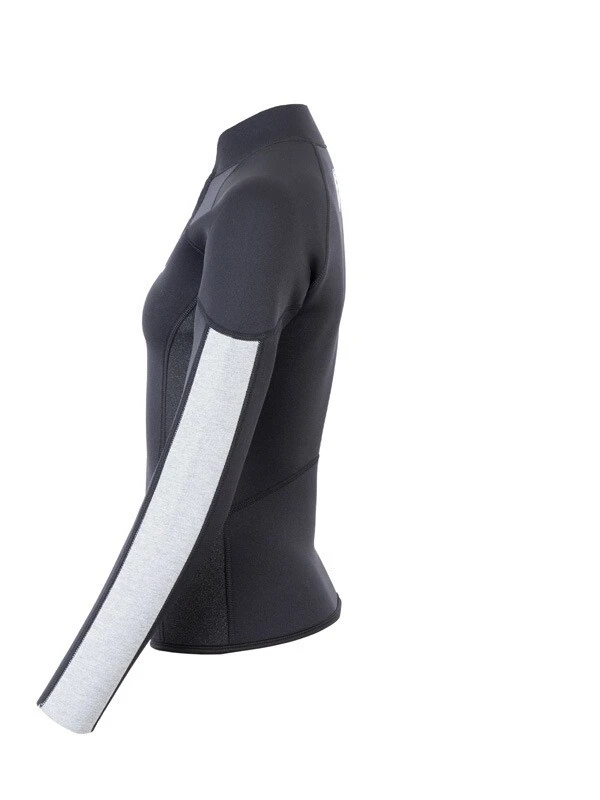 Two Bare Feet Unisex Perspective Half Zip 2.5mm Wetsuit Jacket (Black/Grey/Grey) 3 Two Bare Feet Unisex Perspective Half Zip 2.5mm Wetsuit Jacket (Black/Grey/Grey) - Image 3