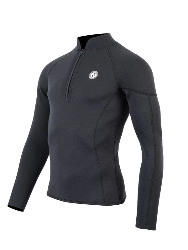 Two Bare Feet Perspective Half Zip 2.5mm Wetsuit Jacket (Black) 2 Two Bare Feet Perspective Half Zip 2.5mm Wetsuit Jacket (Black) - Image 2