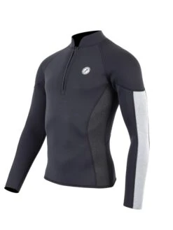 Ocean Glide Ready -Ocean Glide Ready unisex perspective halfzip jacket black grey grey 2 6