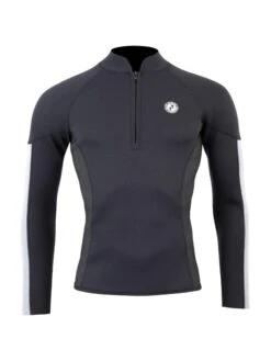 Two Bare Feet Perspective Half Zip 2.5mm Wetsuit Jacket & Pants Set (Black/Grey/Grey) -Ocean Glide Ready unisex perspective halfzip jacket black grey grey vista pants 5