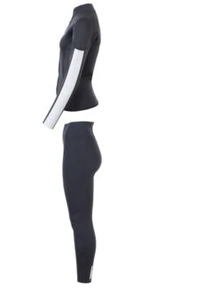 Two Bare Feet Unisex Perspective Full Zip 2.5mm Wetsuit Jacket & Pants Set (Black/Grey/Grey) -Ocean Glide Ready ur1c7a q 2