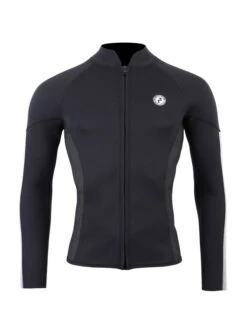 Two Bare Feet Perspective Full Zip 2.5mm Wetsuit Jacket & Shorts Set (Black/Grey/Grey) -Ocean Glide Ready utin8f x