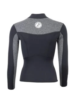 Two Bare Feet Womens Aspect Fleece Lined Zipless Thermal 2.5mm Superstretch Wetsuit Top & Shorts Set (Black/Grey) -Ocean Glide Ready w1a8mz l