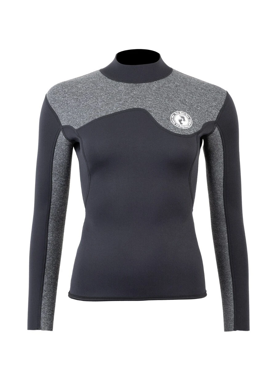 Two Bare Feet Womens Aspect Back Zip 2.5mm Wetsuit Jacket & Hotpants Set (Black/Grey) 5 Two Bare Feet Womens Aspect Back Zip 2.5mm Wetsuit Jacket & Hotpants Set (Black/Grey) - Image 5