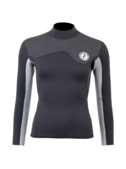 Two Bare Feet Womens Aspect Back Zip 2.5mm Wetsuit Jacket & Shorts Set (Black/Grey/Grey) 12 Two Bare Feet Womens Aspect Back Zip 2.5mm Wetsuit Jacket & Shorts Set (Black/Grey/Grey) -Ocean Glide Ready w89q3f z