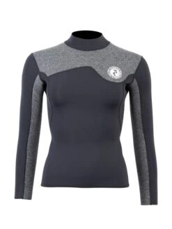 Two Bare Feet Womens Aspect Fleece Lined Zipless Thermal 2.5mm Superstretch Wetsuit Top & Pants Set (Black/Grey) 12 Two Bare Feet Womens Aspect Fleece Lined Zipless Thermal 2.5mm Superstretch Wetsuit Top & Pants Set (Black/Grey) -Ocean Glide Ready w8rqs7 z