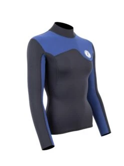 Two Bare Feet Womens Aspect Back Zip 2.5mm Wetsuit Jacket (Black/Blue) 15 Two Bare Feet Womens Aspect Back Zip 2.5mm Wetsuit Jacket (Black/Blue) -Ocean Glide Ready womens aspect back zip jacket black blue denim 8