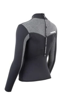 Two Bare Feet Womens Aspect Back Zip 2.5mm Wetsuit Jacket (Black/Grey) -Ocean Glide Ready womens aspect back zip jacket black delta 4