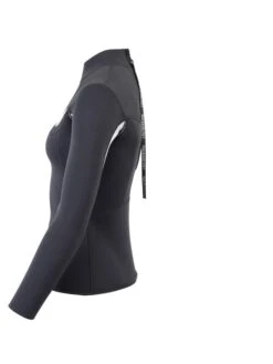 Two Bare Feet Womens Aspect Back Zip 2.5mm Wetsuit Jacket (Black/Grey/Grey) -Ocean Glide Ready womens aspect back zip jacket black grey grey 3 1