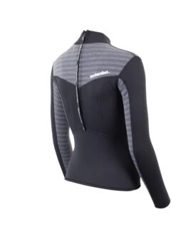 Two Bare Feet Womens Aspect Back Zip 2.5mm Wetsuit Jacket (Black/Grey Stripes) 13 Two Bare Feet Womens Aspect Back Zip 2.5mm Wetsuit Jacket (Black/Grey Stripes) -Ocean Glide Ready womens aspect back zip jacket black grey 6