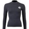 Two Bare Feet Womens Aspect Fleece Lined Zipless Thermal 2.5mm Superstretch Wetsuit Top (Black)