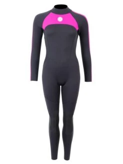 Two Bare Feet Flare 2.5mm Womens Superstretch Full Length Wetsuit (Raspberry)