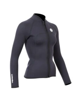Two Bare Feet Womens Heritage 3mm Full Zip Long Sleeve Wetsuit Jacket (Black) 15 Two Bare Feet Womens Heritage 3mm Full Zip Long Sleeve Wetsuit Jacket (Black) -Ocean Glide Ready womens heritage full zip jacket black 8 1