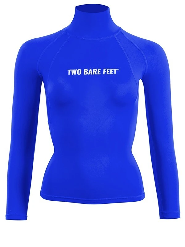 Two Bare Feet Unisex Long Sleeve Rash Vest (Blue) 1 Two Bare Feet Unisex Long Sleeve Rash Vest (Blue)